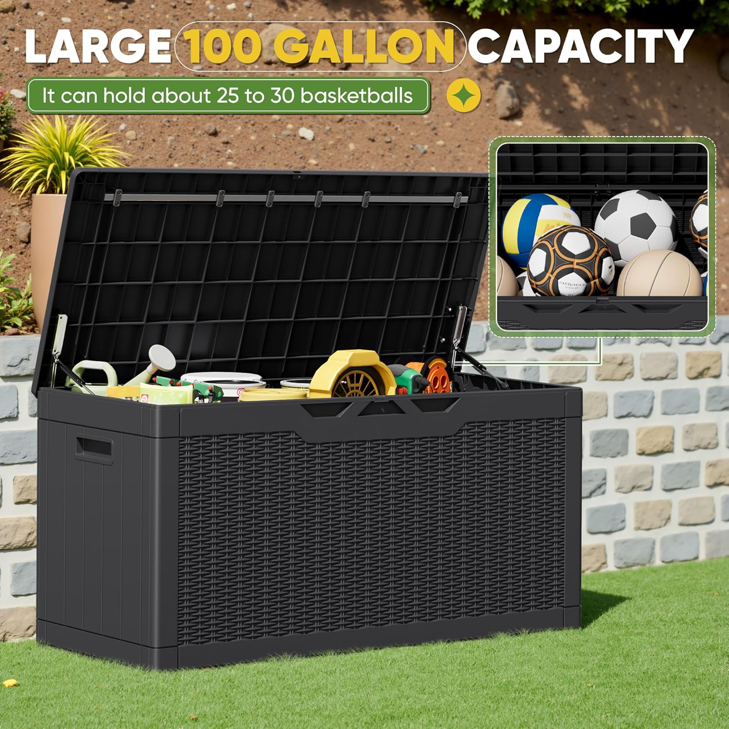 100 Galonluk Açık Hava Depolam - Gardening Tools Images incelemesi ve fiyatı