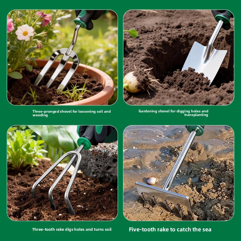 5 adet paslanmaz çelik bahçe e - Spade Digging Fork incelemesi ve fiyatı