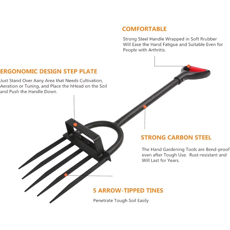 Ağır Hizmet Tipi 5 Dişli Çapa  - Spade Digging Fork incelemesi ve fiyatı
